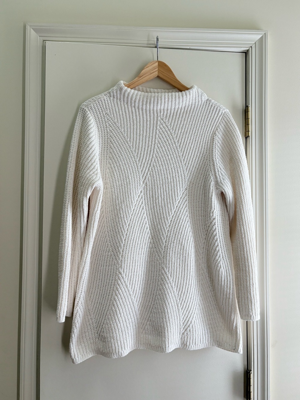 jJill Chenille Cream Knit Sweater - Women's Long Sleeve Pullover